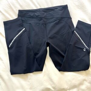 Ivivva by Lululemon Athletica Black Leggings with Silver trim